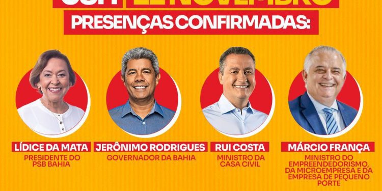PSB Bahia realiza encontro estadual com prefeitos, prefeitas e vices